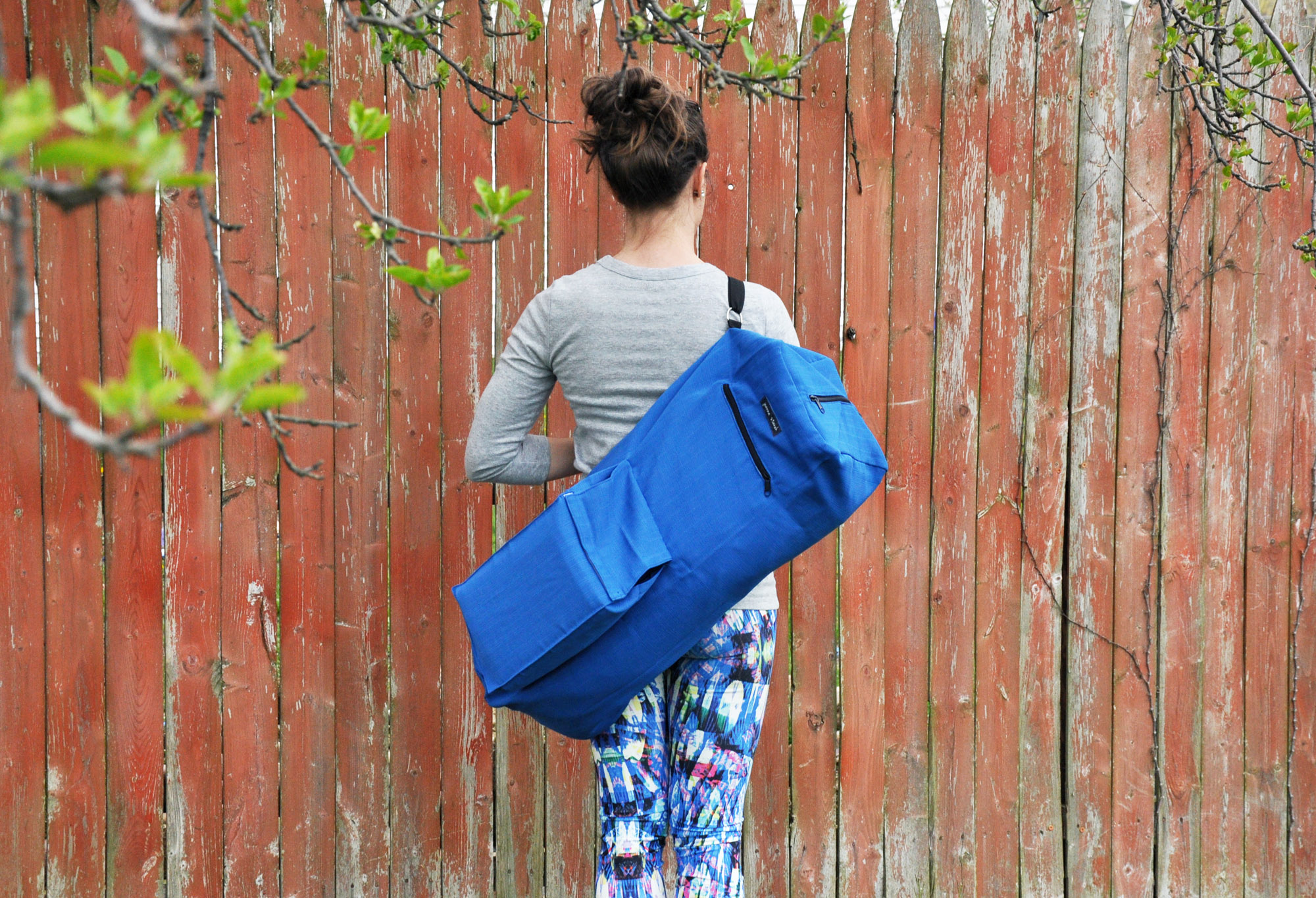 Extra Large Blue Yoga Mat Bag