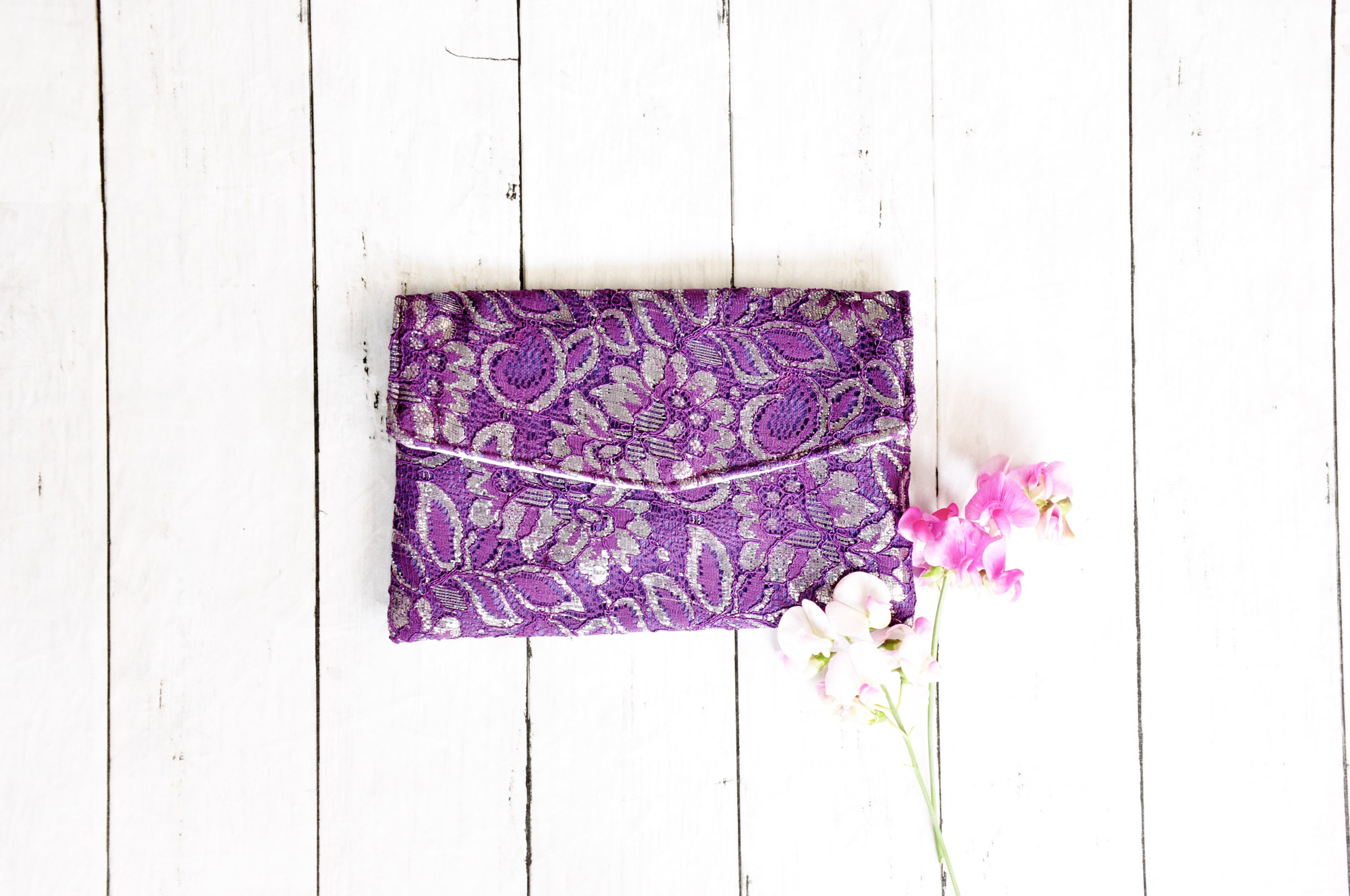 Purple Satin 5.5 Inch Sew in Clasp Purse Frame Clutch Bag - Etsy